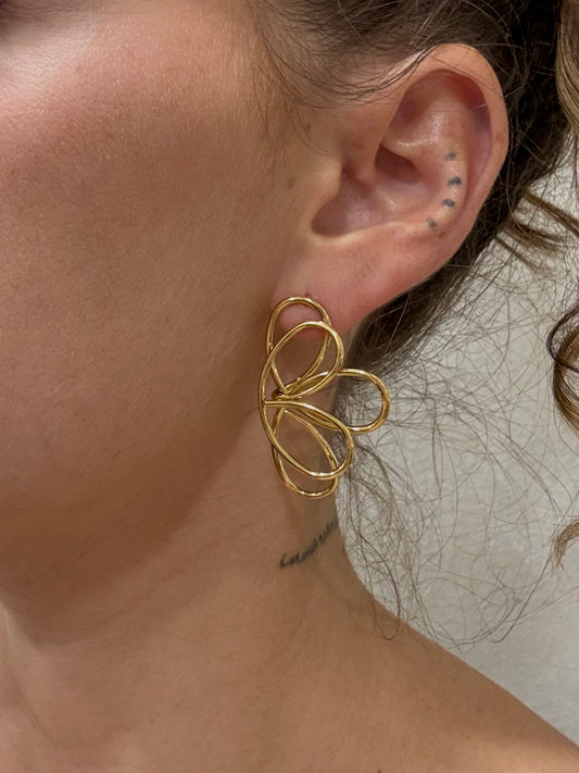 PENDIENTES MEDIA FLOR