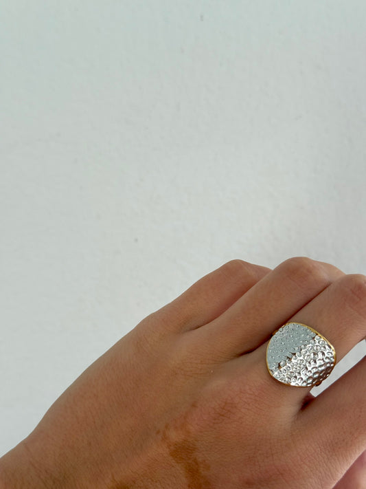 ANILLO SELLO BICOLOR