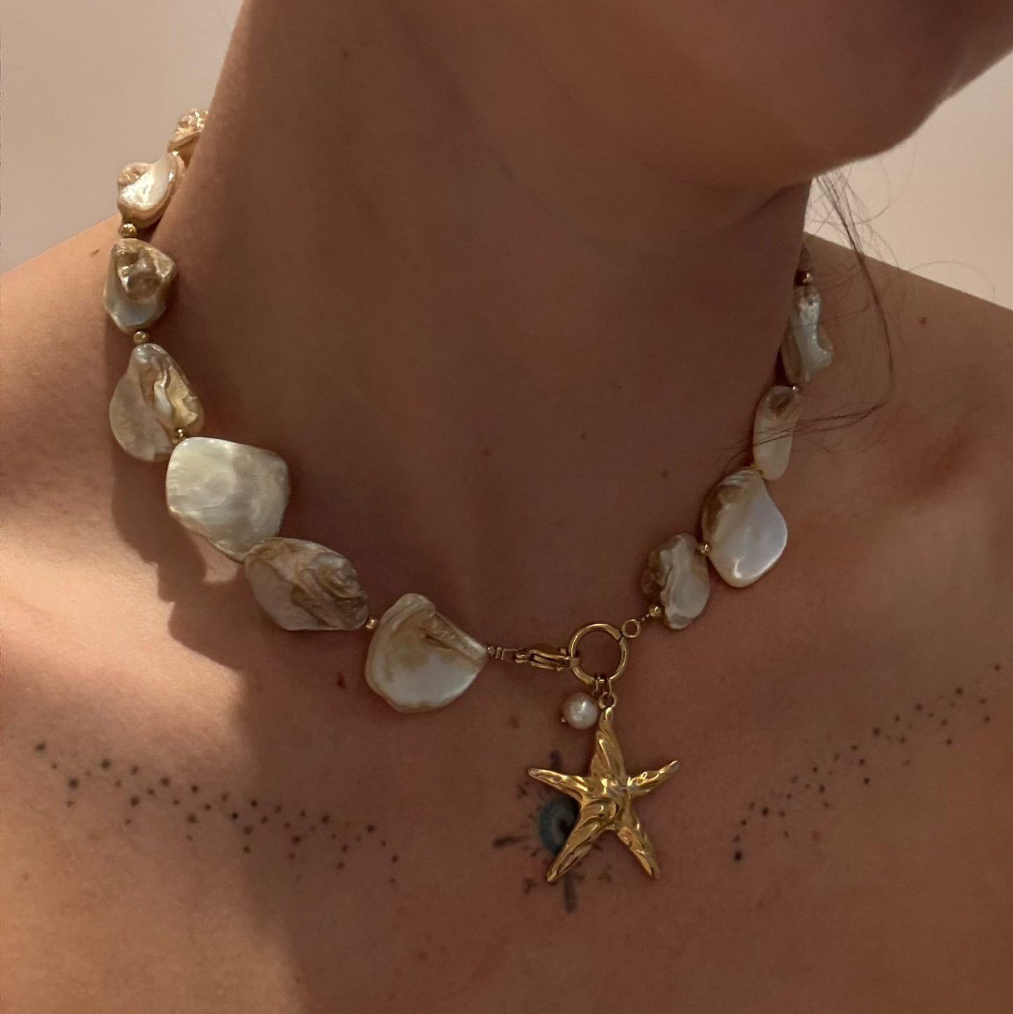 COLLAR CONCHAS Y ESTRELLA