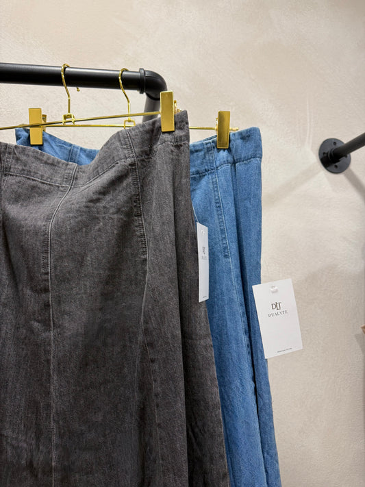 FALDA DENIM LARGA
