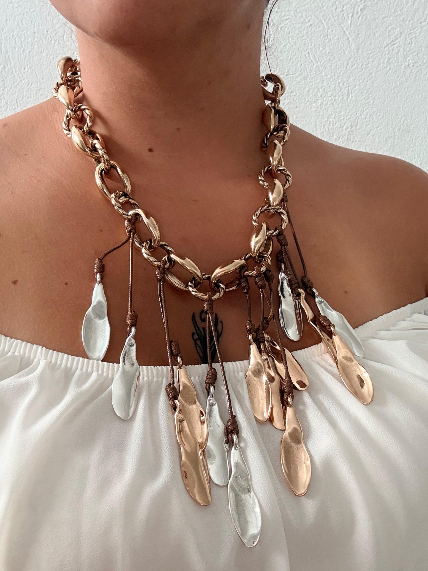 COLLAR MAXI ESLABONES BICOLOR