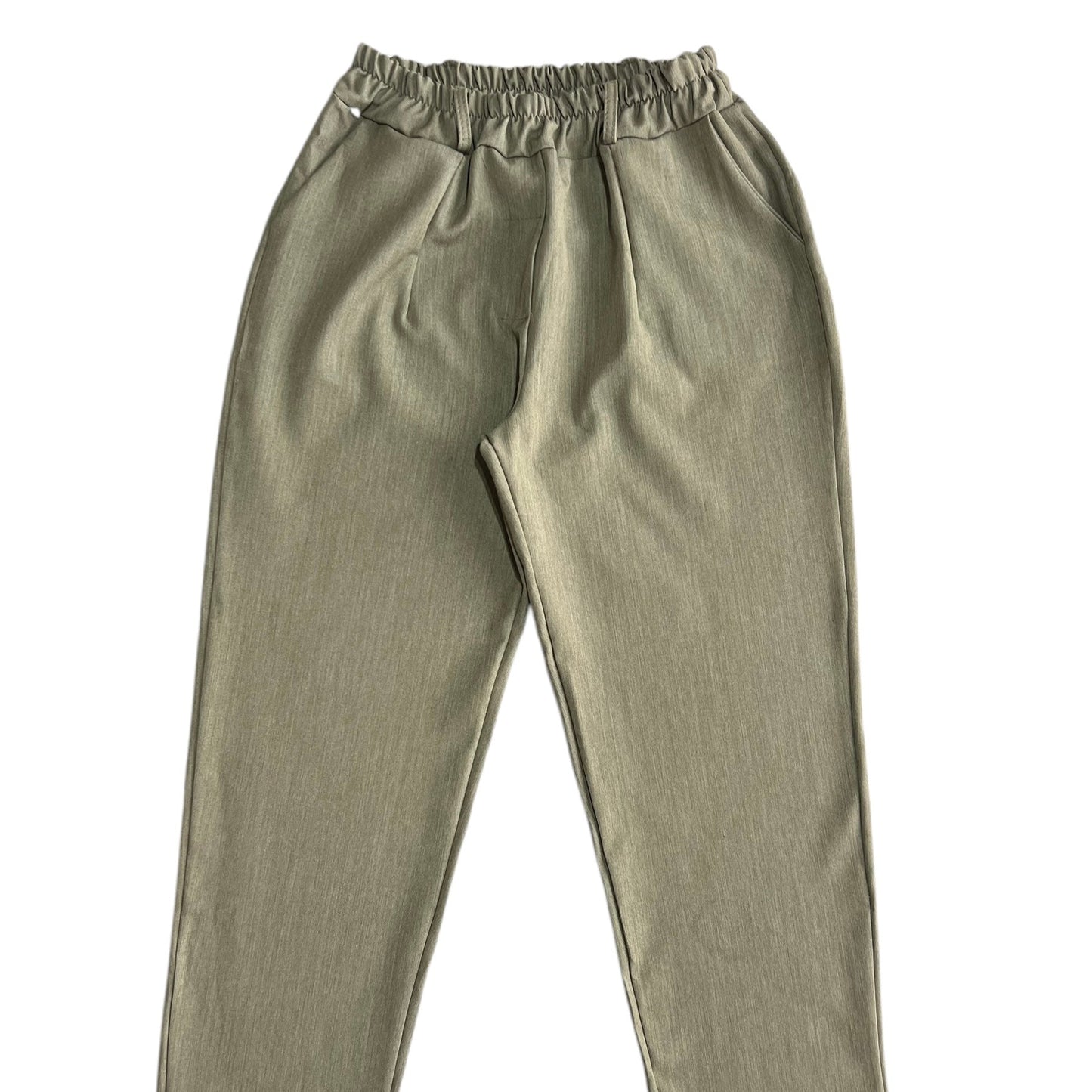PANTALONES DE PINZA ELÁSTICO CINTURA