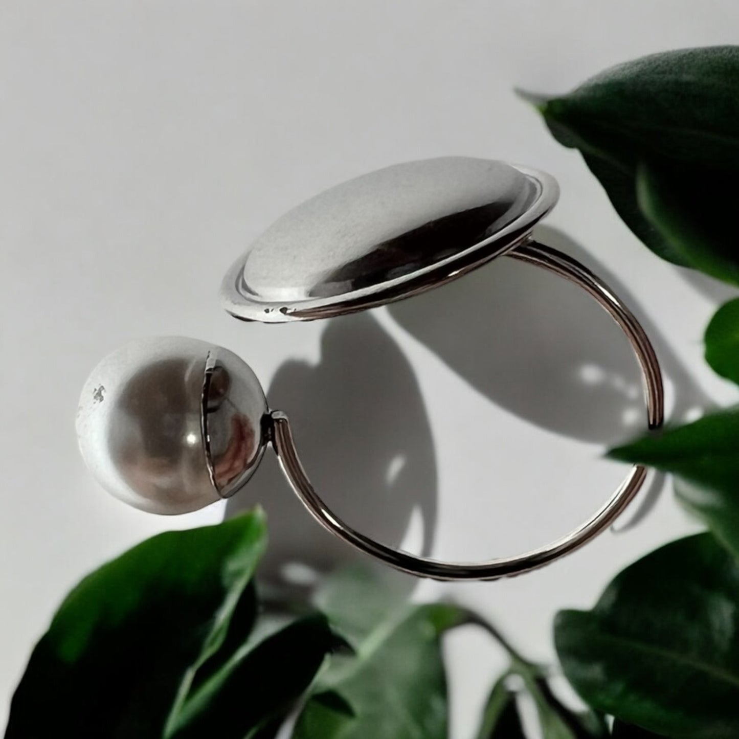 ANILLO GEOMÉTRICO PLATA