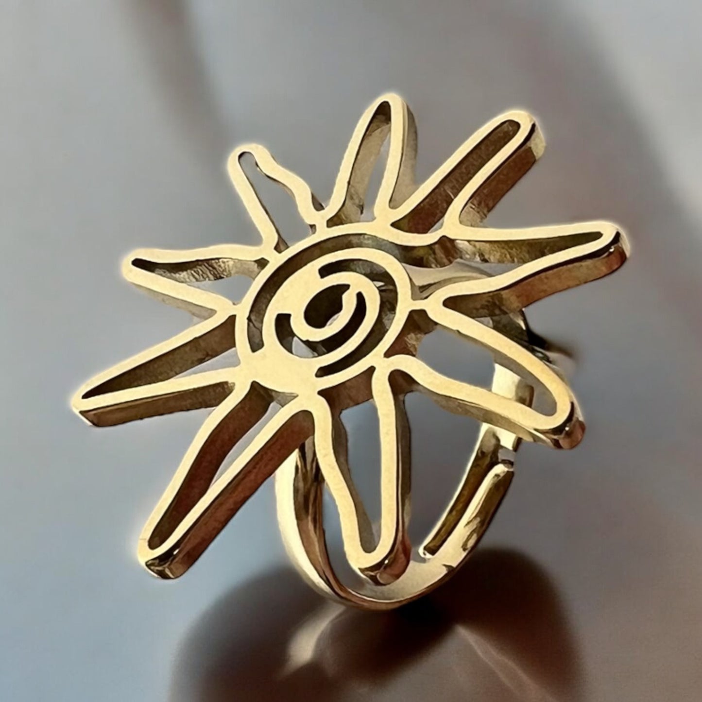 ANILLO SOL DORADO
