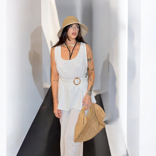 BLUSA BOHO CINTURÓN