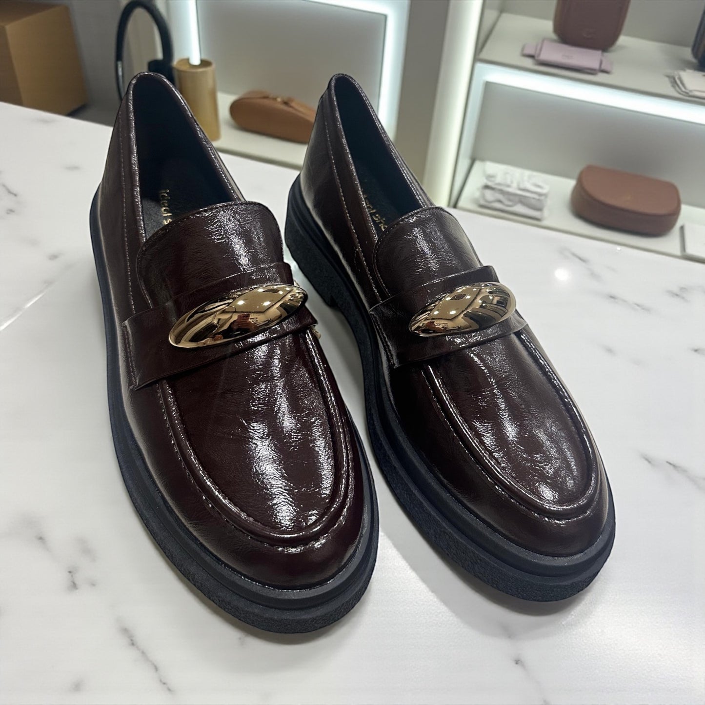 MOCASINES MARRONES PLATAFORMA