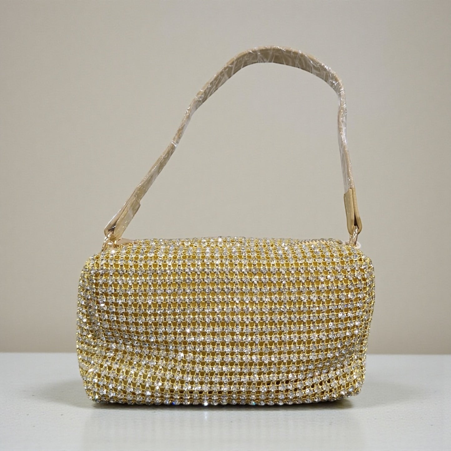 BOLSO DORADO BRILLOS