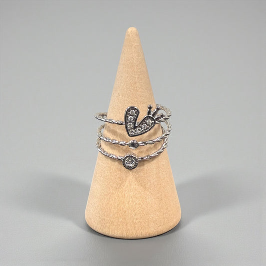 ANILLO CORAZÓN BRILLANTE