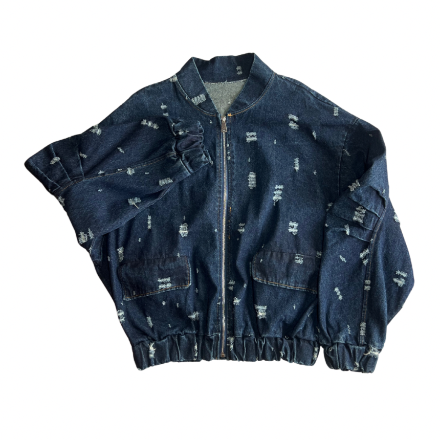 CHAQUETA VAQUERA CON ROTOS