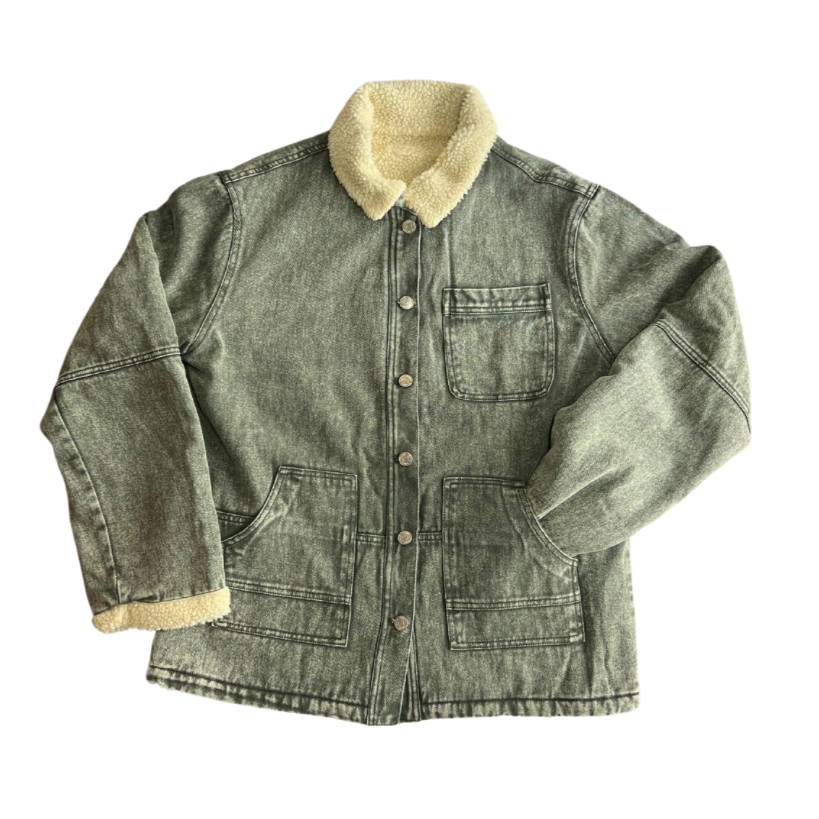 Shearling Denim Jacket
