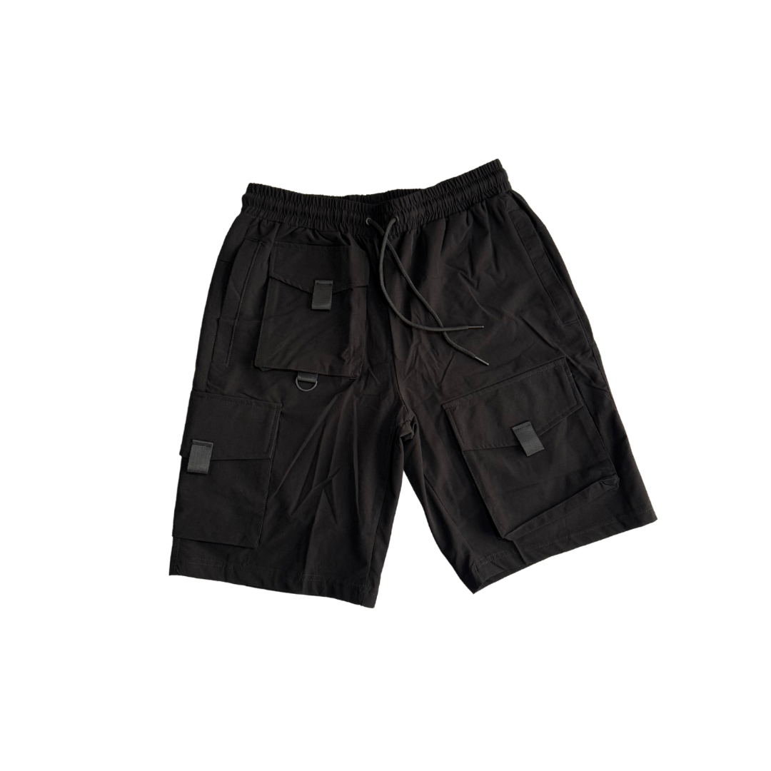 PANTALON CORTO NEGRO UTILITARIO