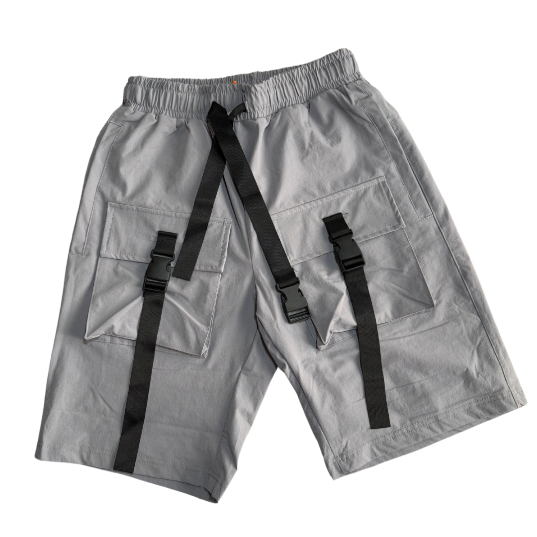 PANTALON CORTO UTILITARIO GRIS