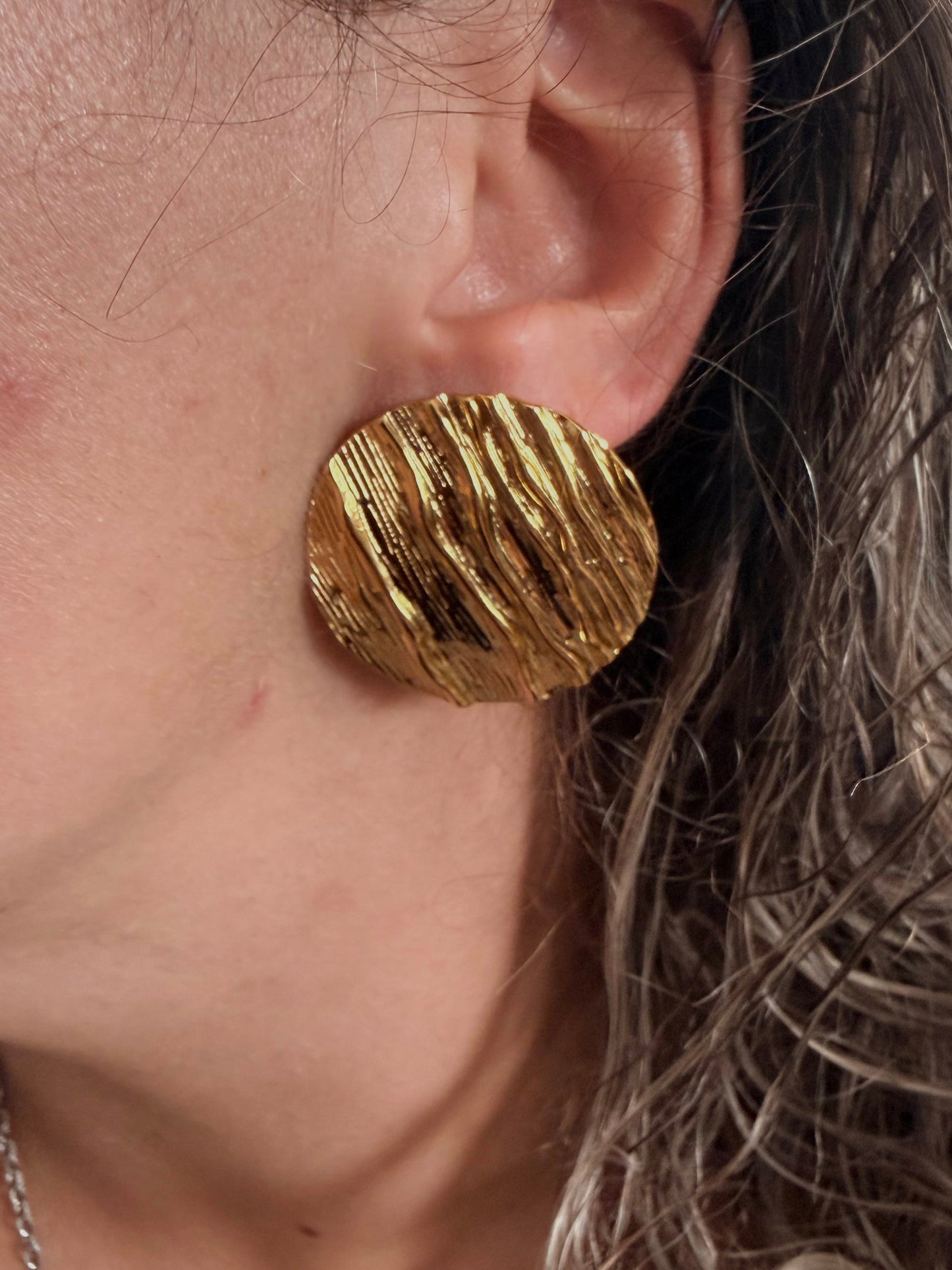 PENDIENTES CIRCULO TEXTURA