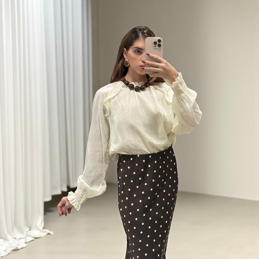 CAMISA PUŇOS FRUNCIDOS