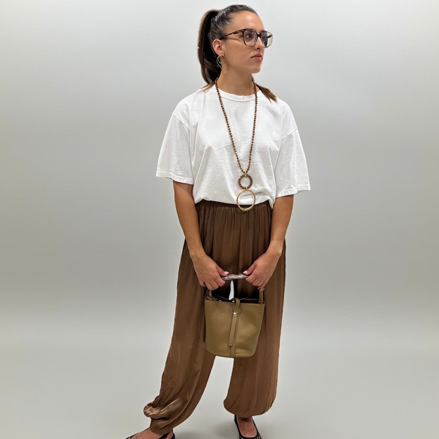 PANTALÓN SATEN BOMBACHO