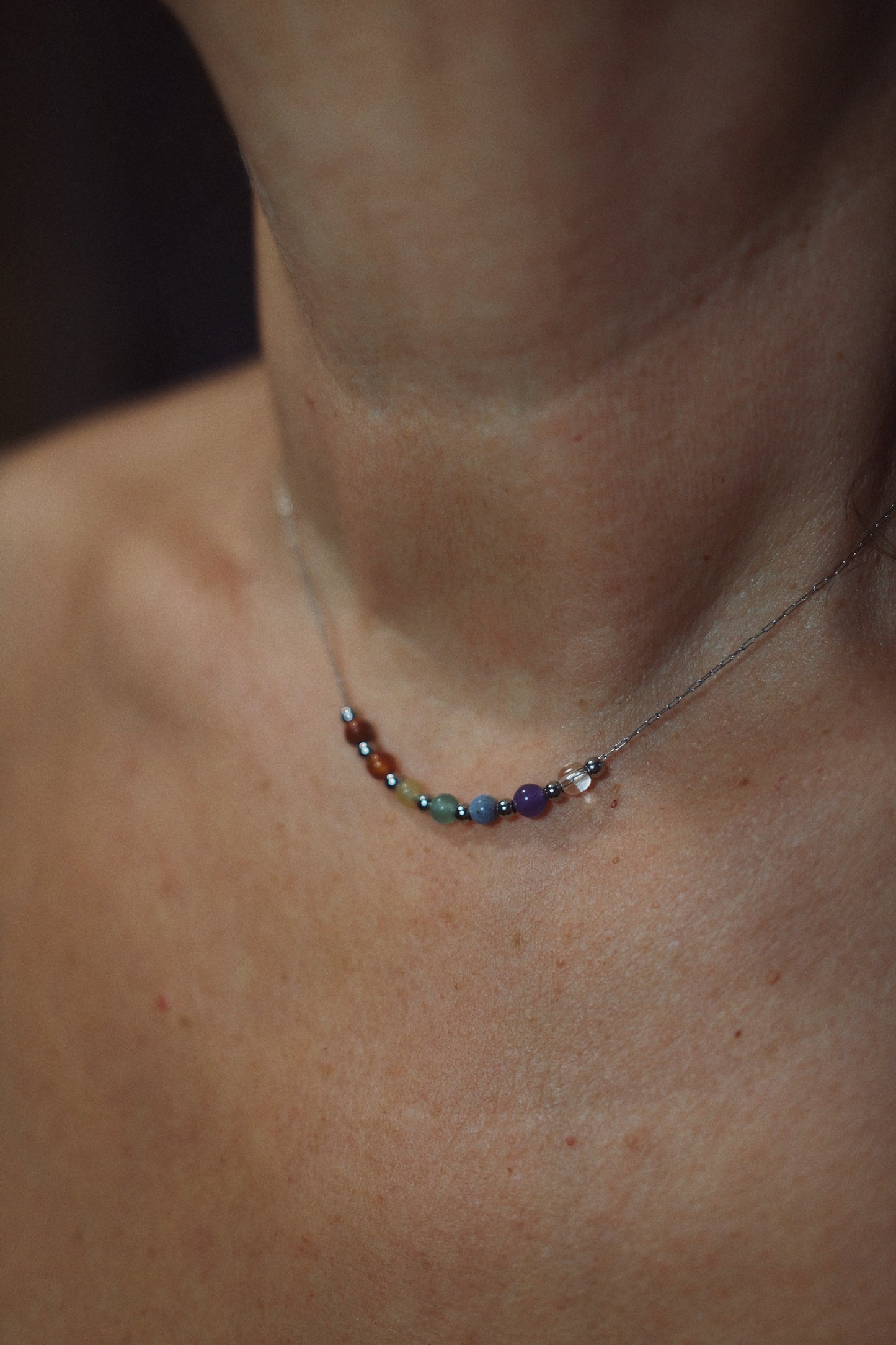 COLLAR CHAKRAS BOLITAS