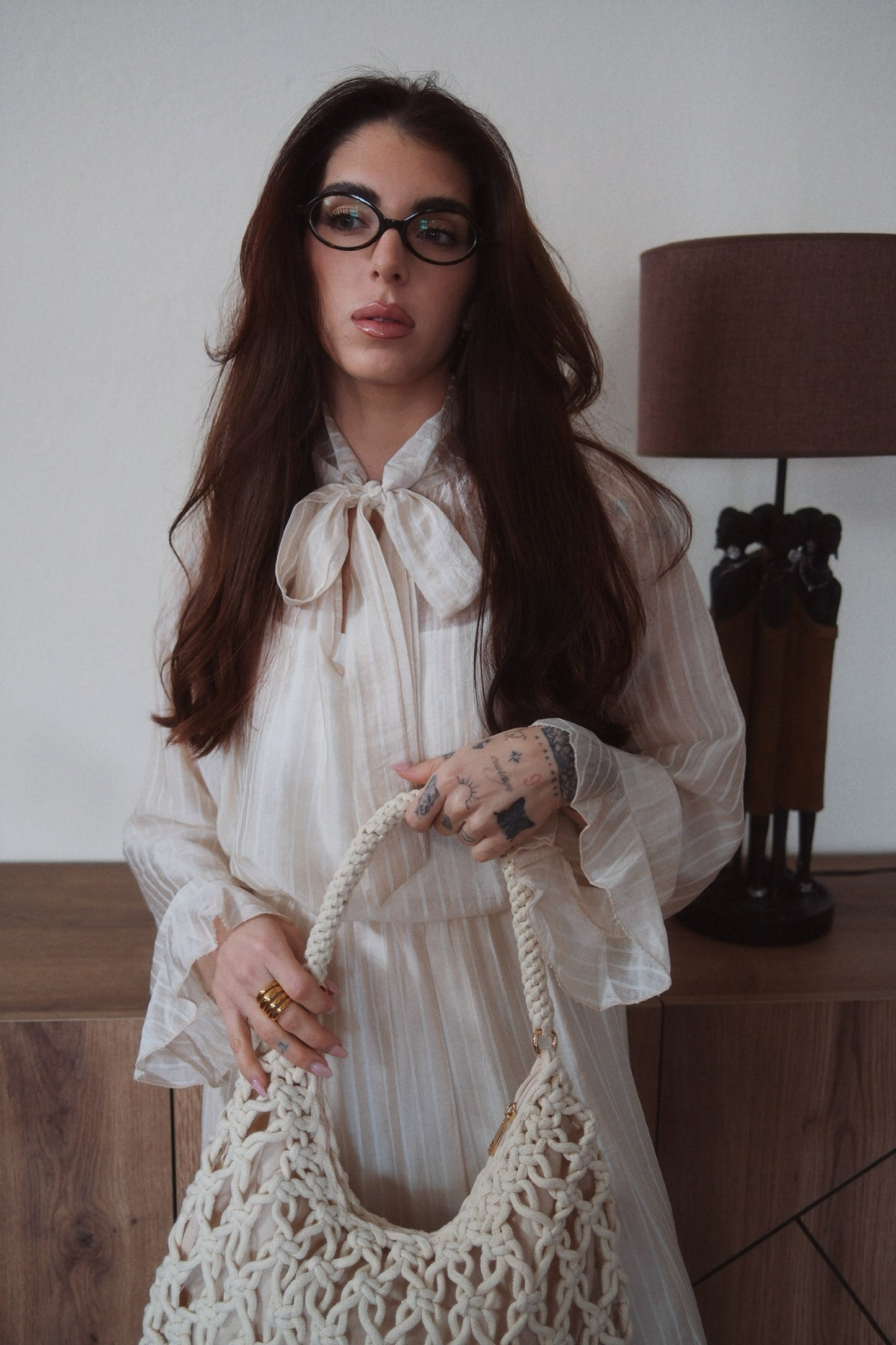 BLUSA RAYAS DETALLE LAZO