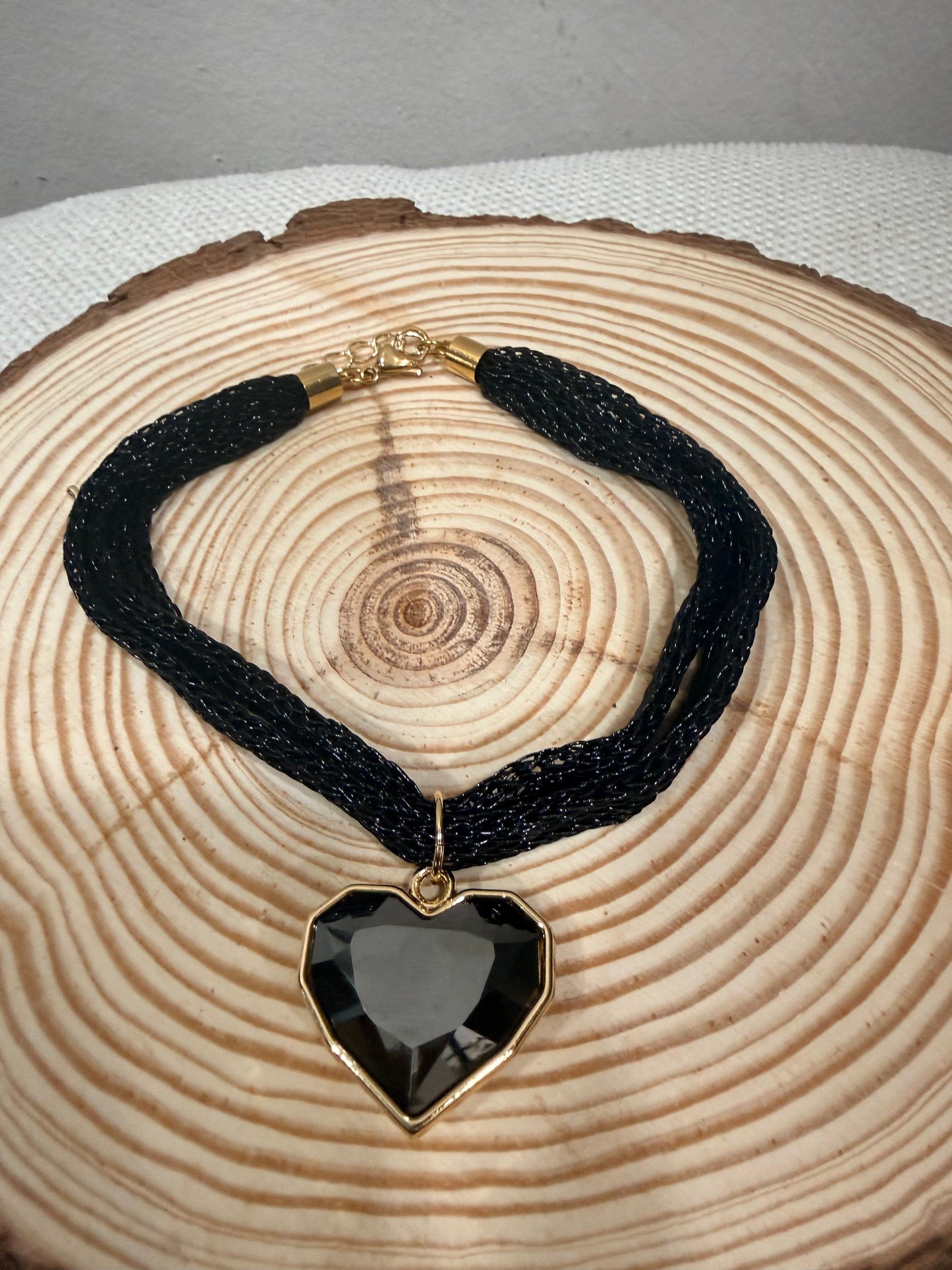 COLLAR CORAZON MALLA