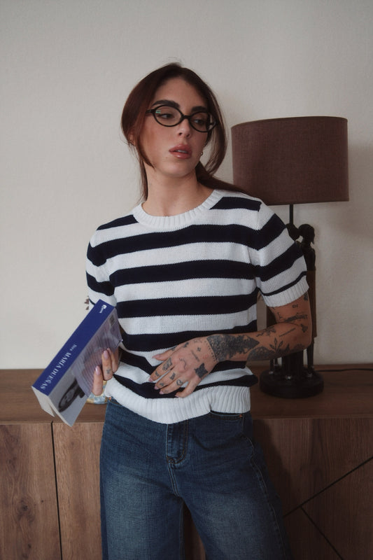 SUÉTER FINO MANGA CORTA