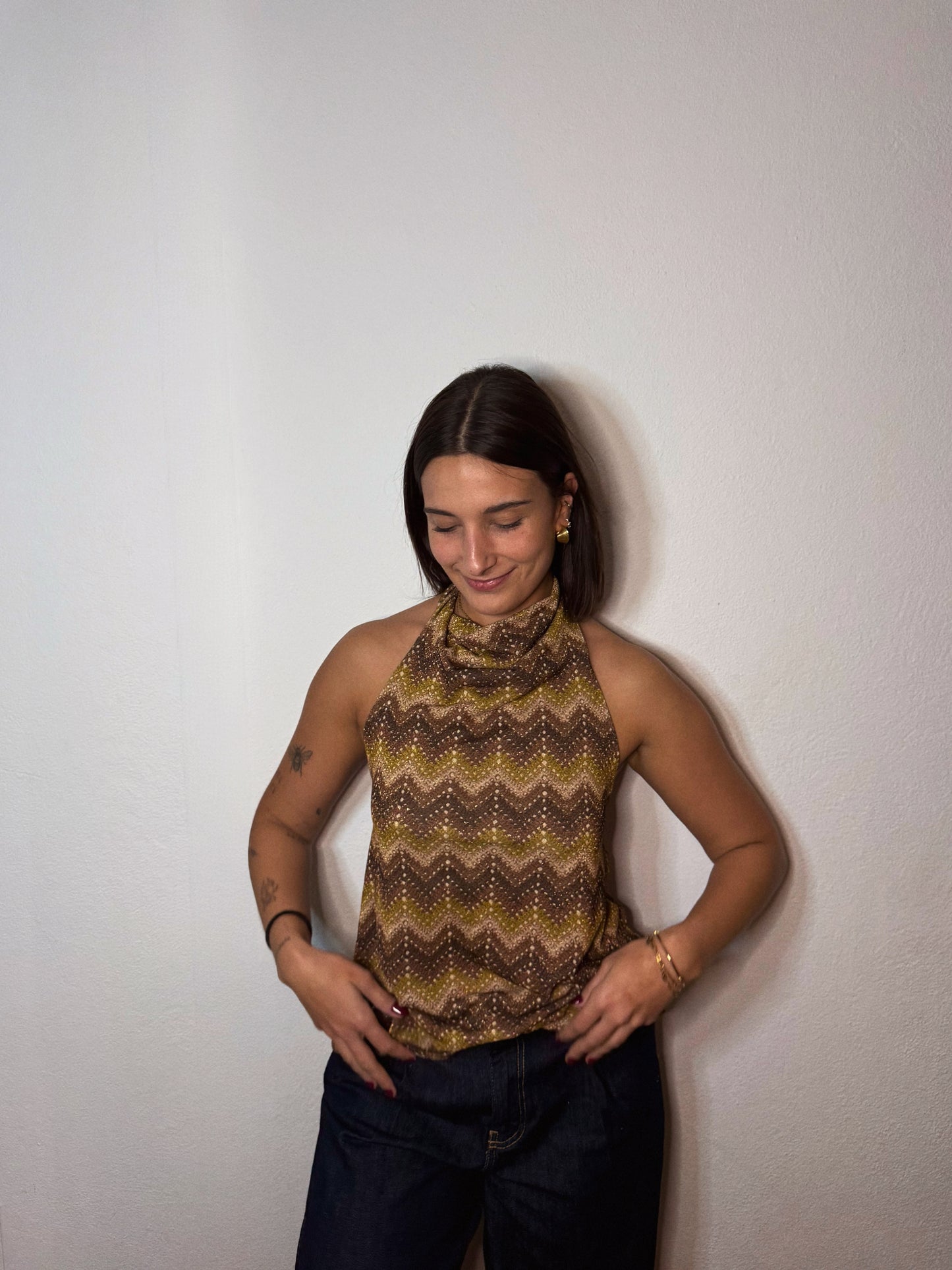 TOP ZIGZAG AL CUELLO