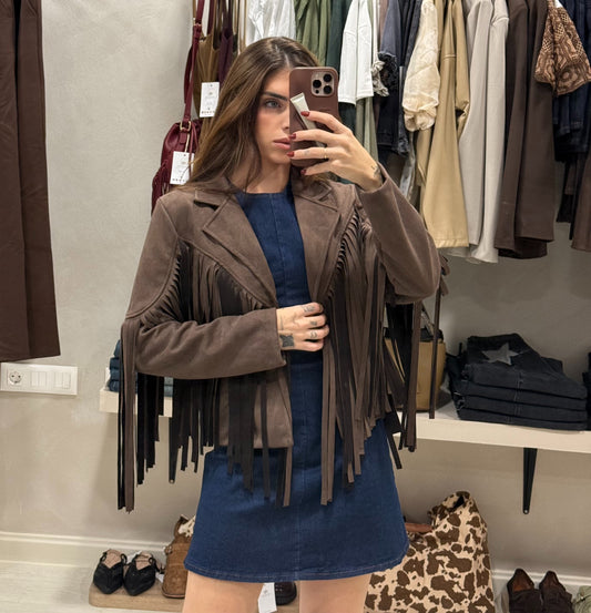 CHAQUETA DE ANTELINA FLECOS