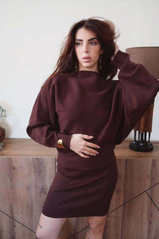 VESTIDO CORTO MANGA LARGA