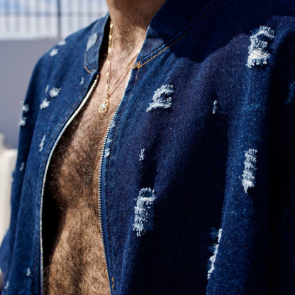 CHAQUETA VAQUERA CON ROTOS 