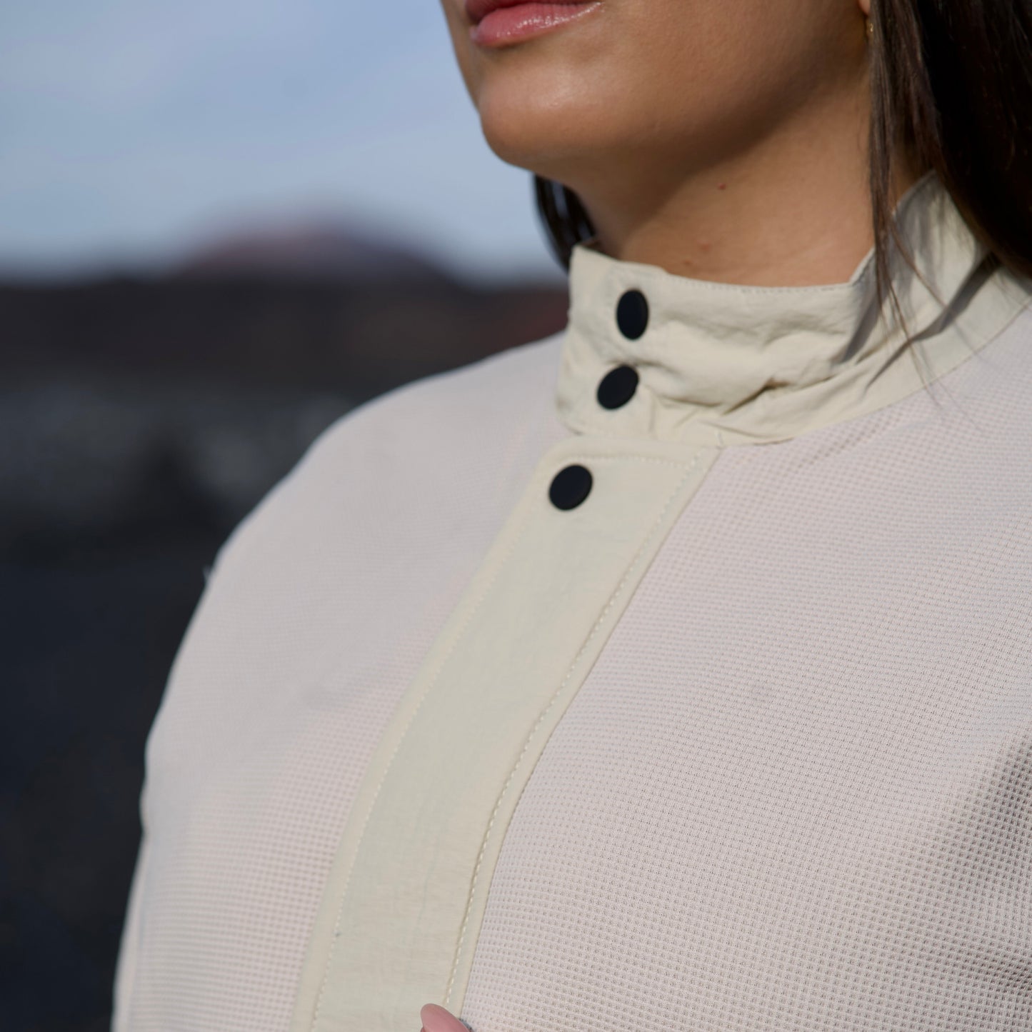 Beige pocket jacket
