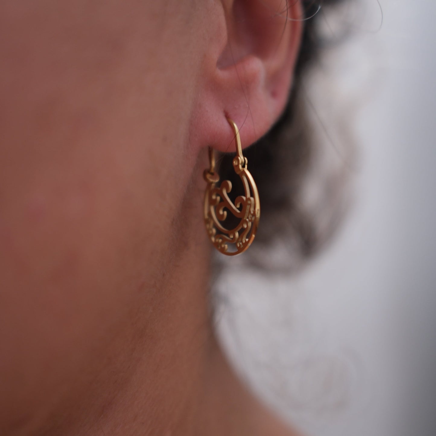 AROS CANARIOS CALADOS 20MM