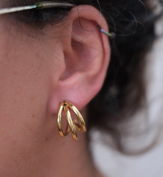 PENDIENTE TRIPLE ARO