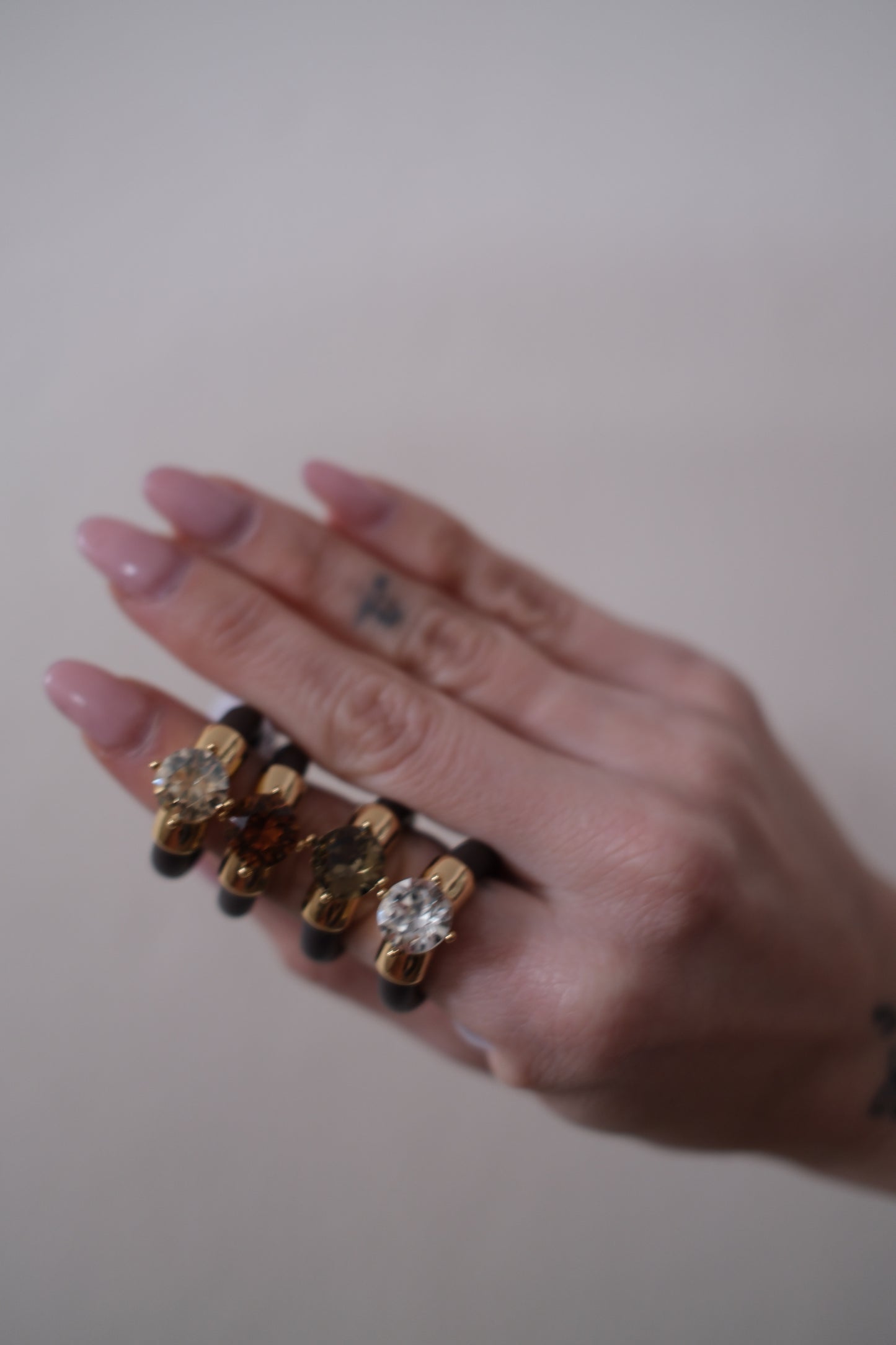 ANILLO BRILLO DOBLE BAÑO DE ORO