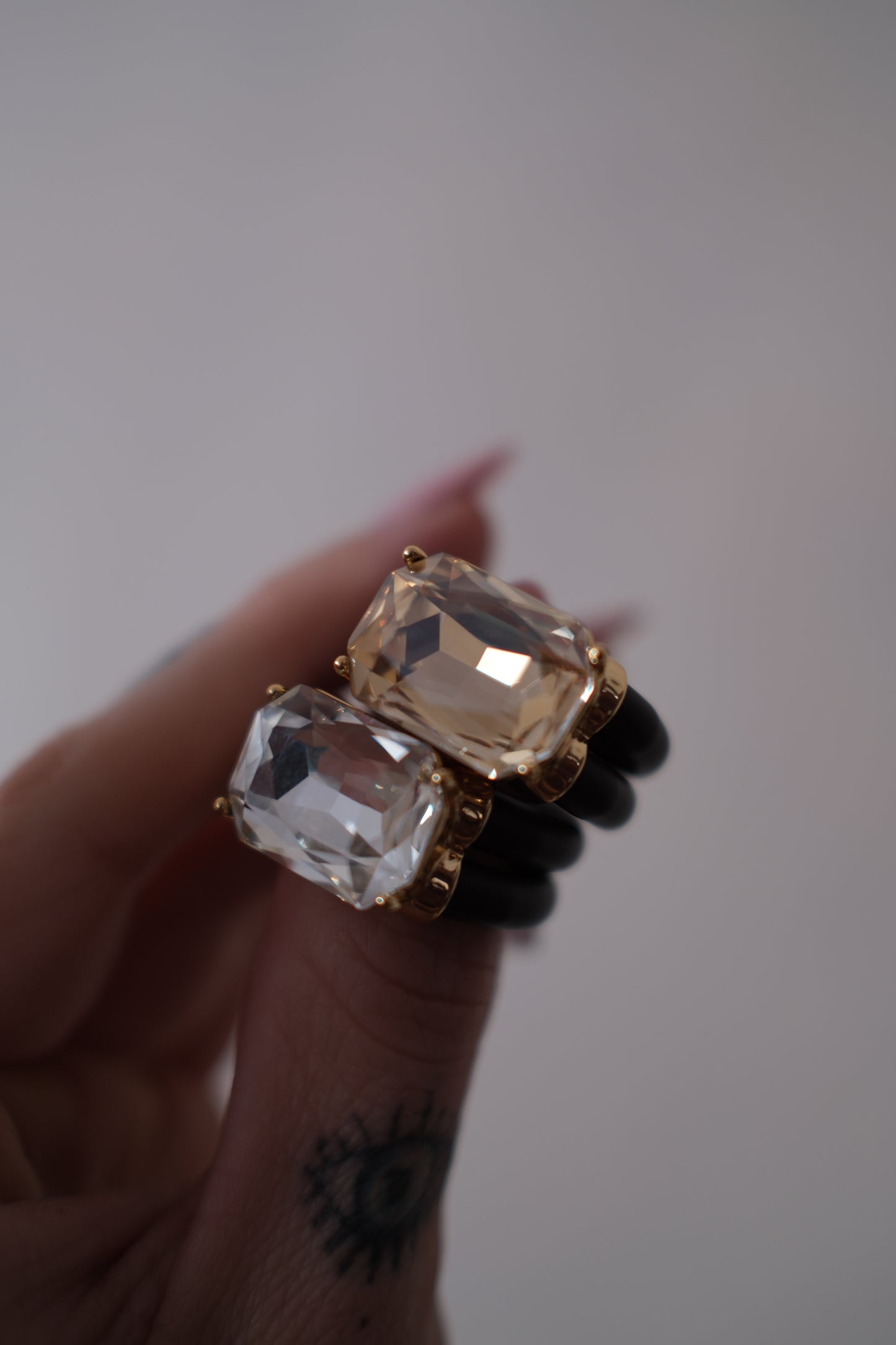 ANILLO BRILLO DOBLE BAÑO DE ORO
