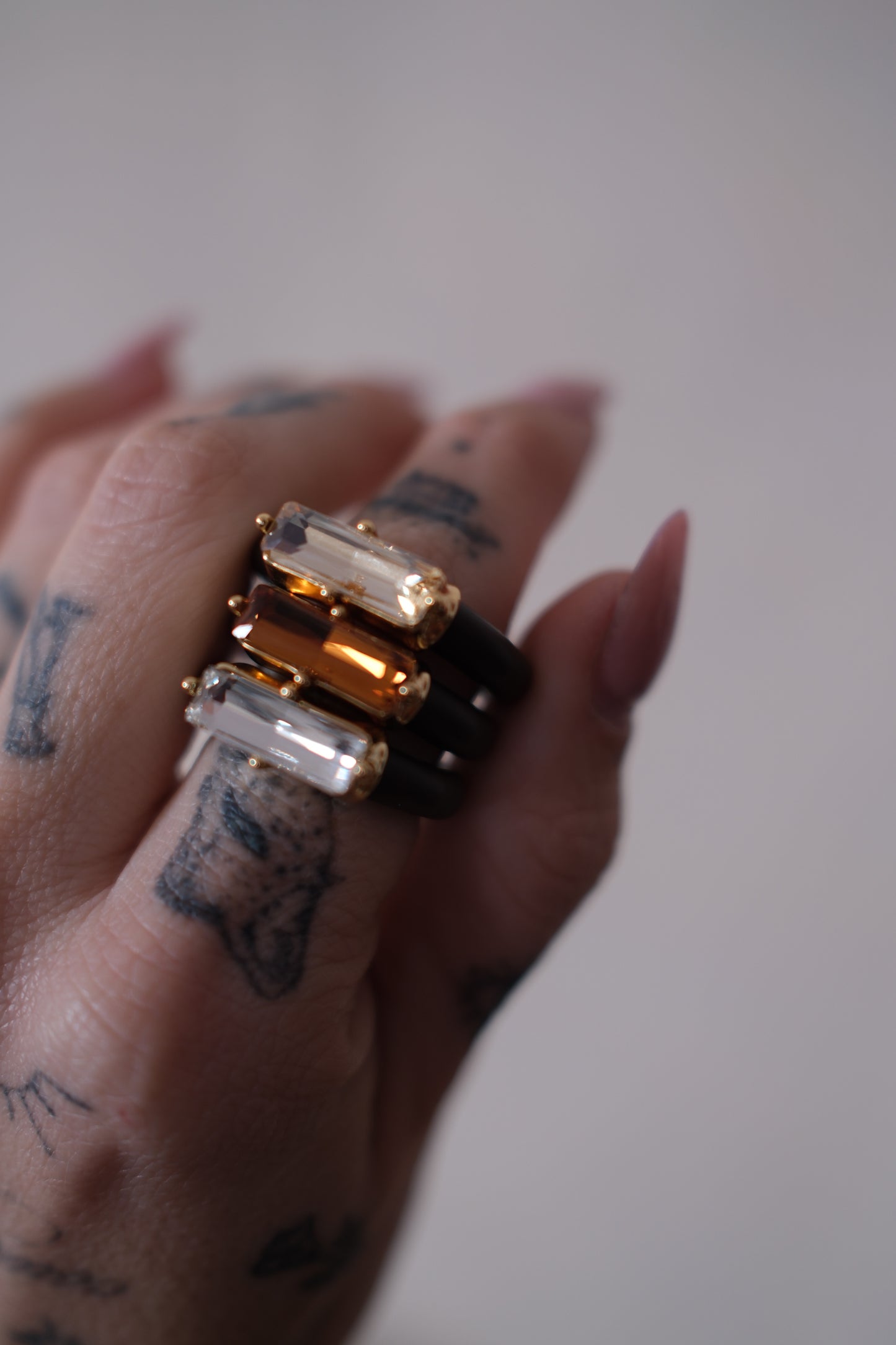 ANILLO BRILLO DOBLE BAÑO DE ORO