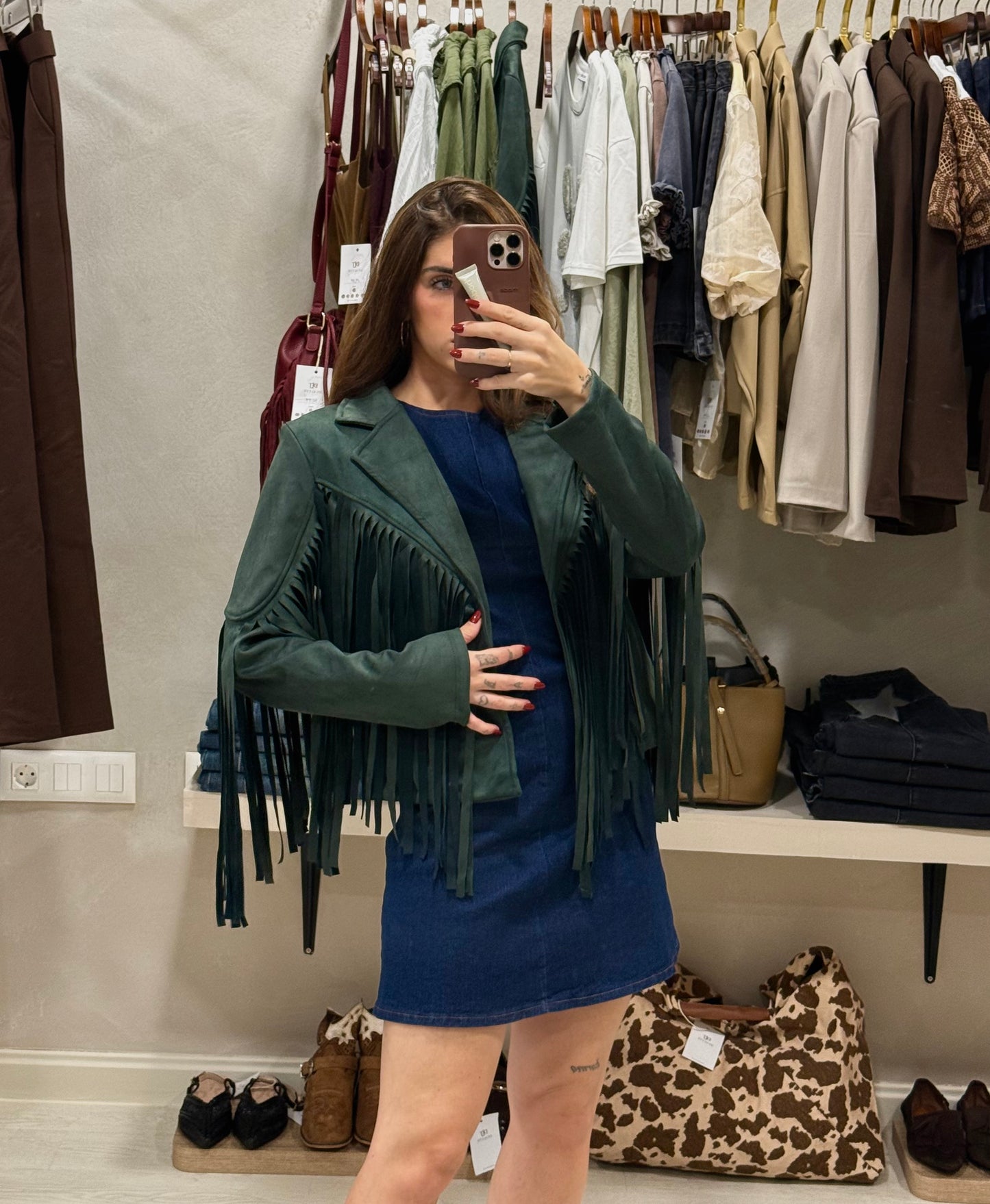 CHAQUETA DE ANTELINA FLECOS