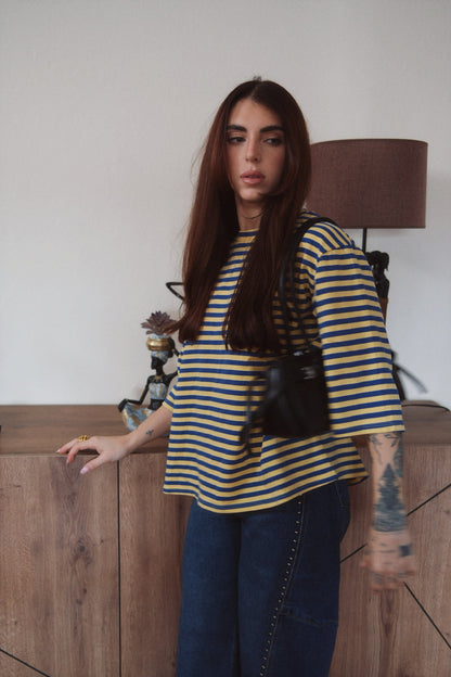 CAMISETA A RAYAS BICOLOR