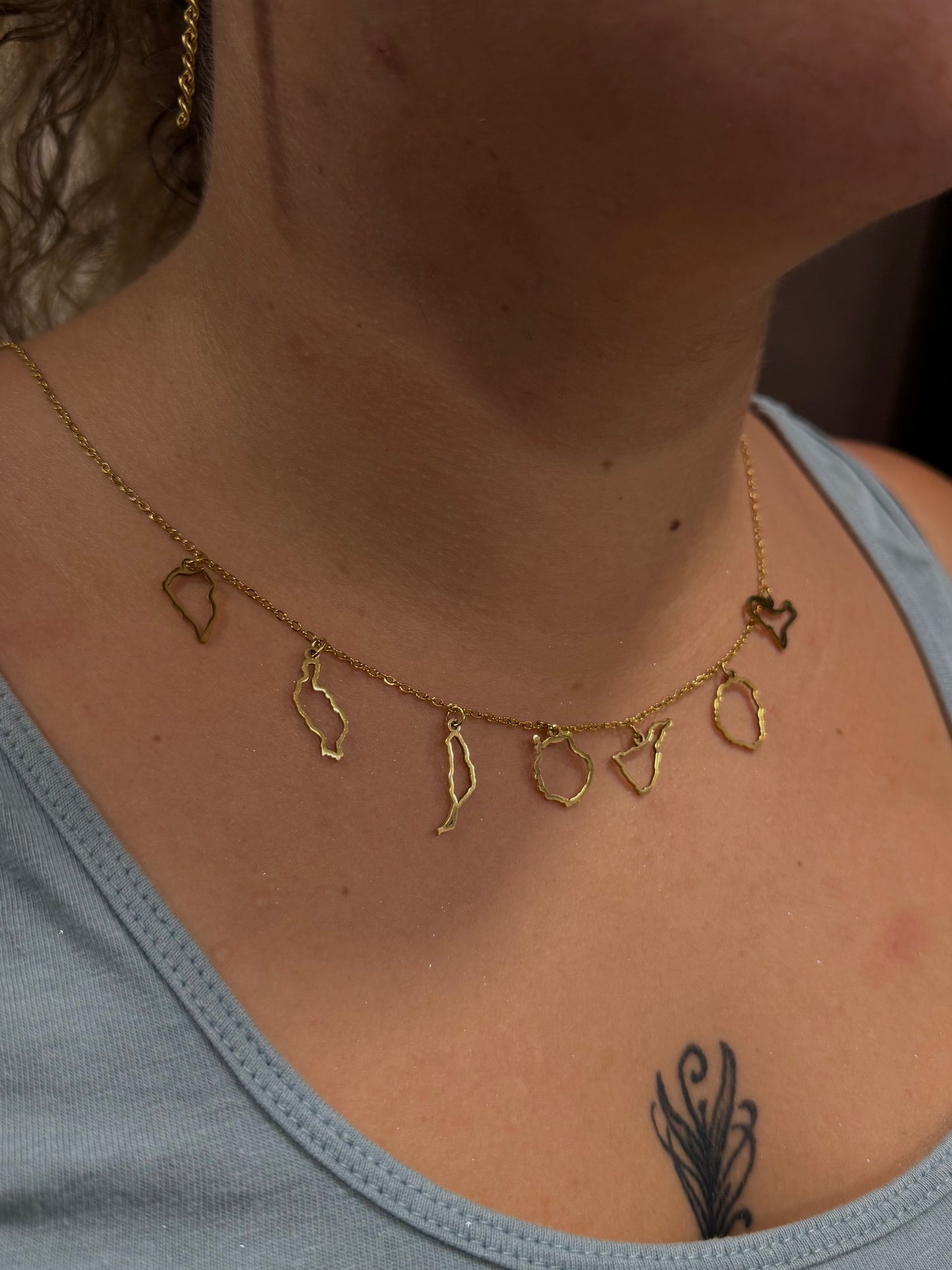 COLLAR ISLAS CANARIAS SILUETA