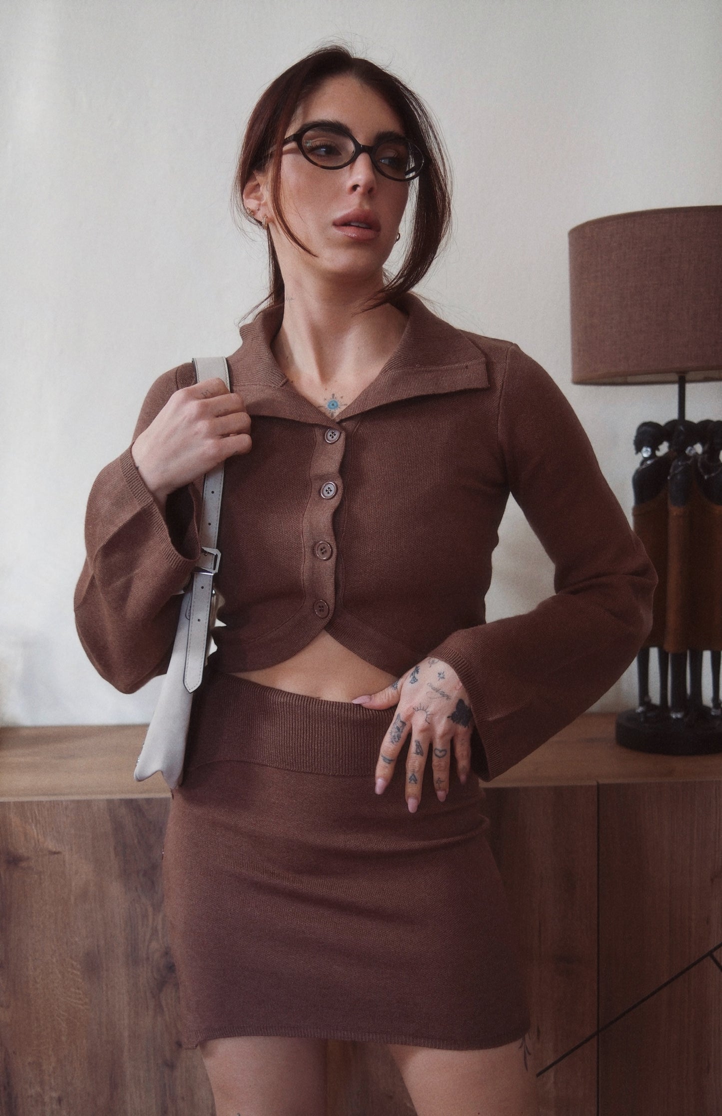 CONJUNTO TOP Y FALDA