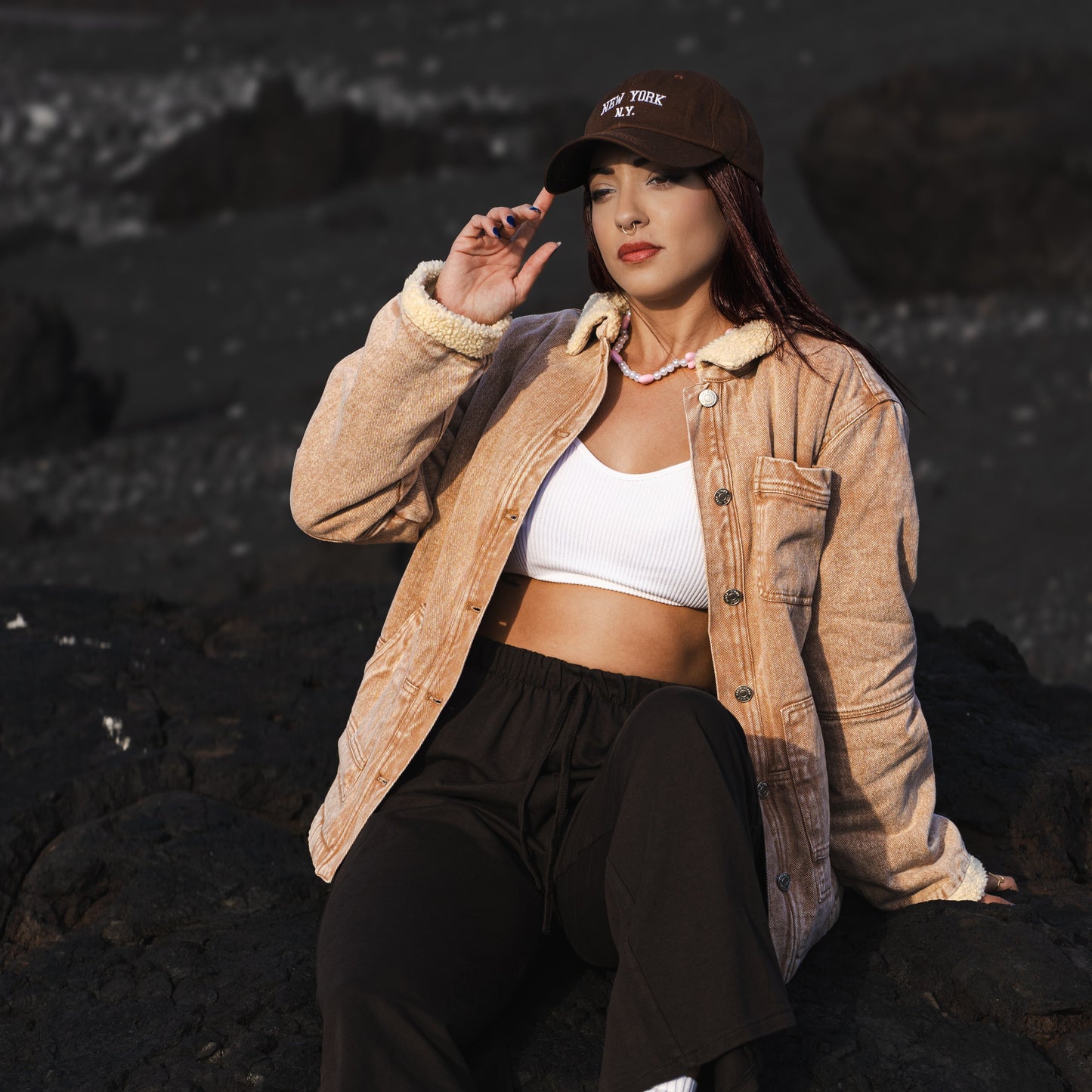 Shearling Denim Jacket