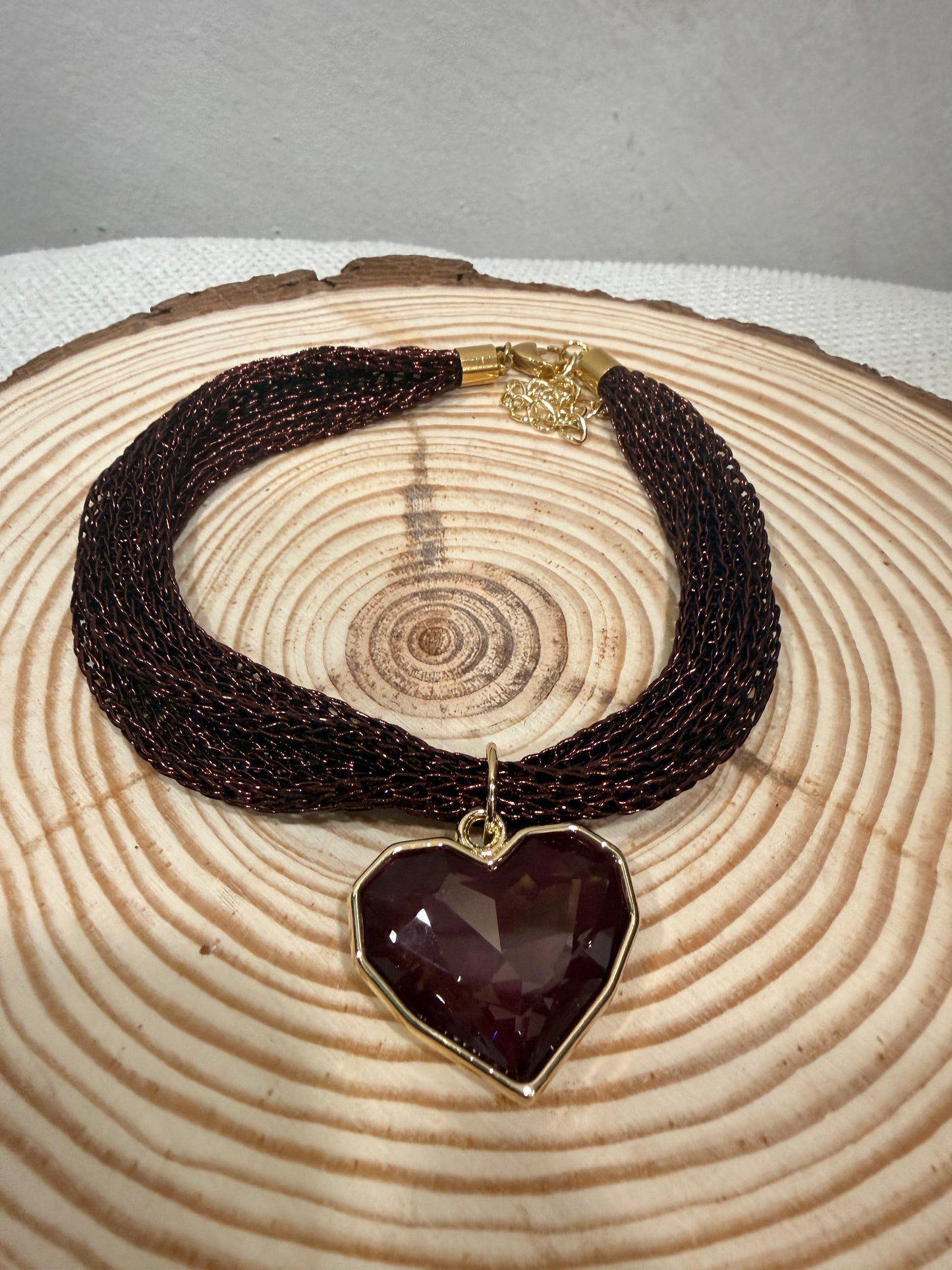 COLLAR CORAZON MALLA