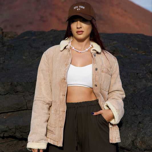 Shearling Denim Jacket