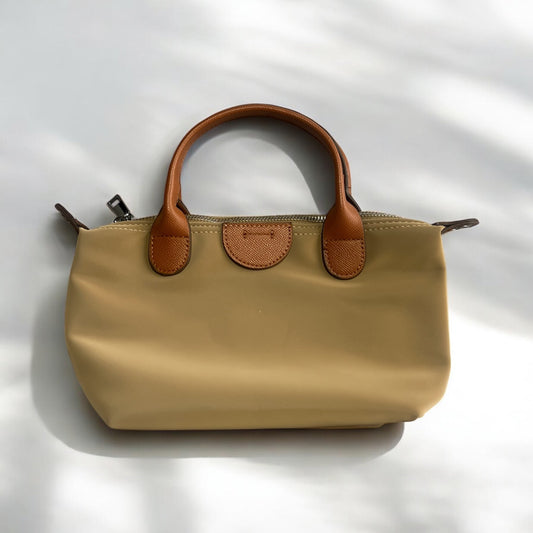 BOLSO DE TELA CAMEL 