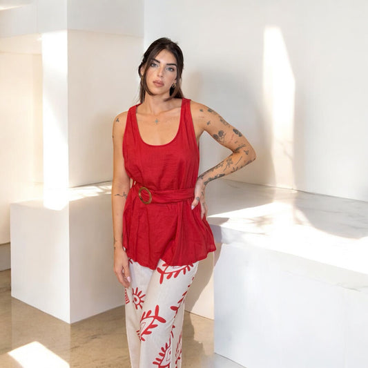 BLUSA BOHO CINTURÓN
