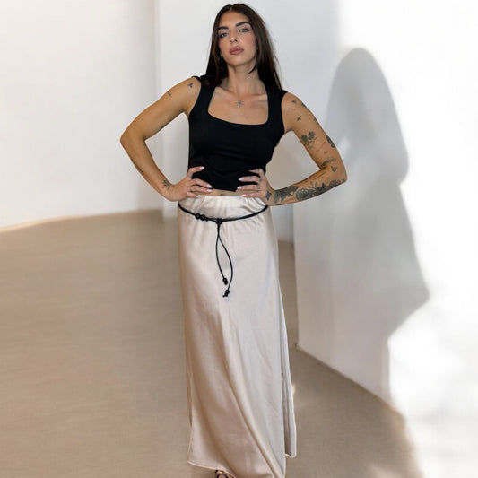 FALDA SATINADA