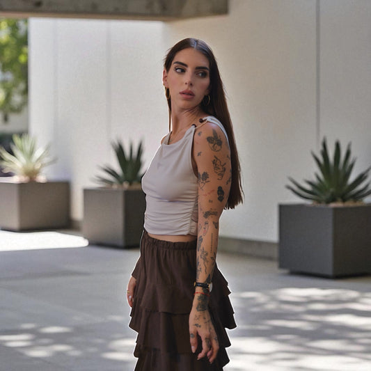 TOP ARENA FRUNCIDO ARO