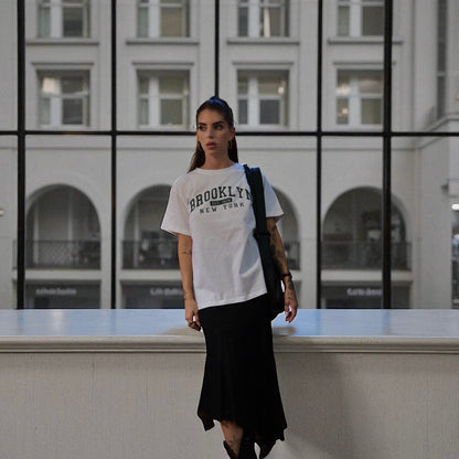 FALDA ASIMÉTRICA ENCAJE