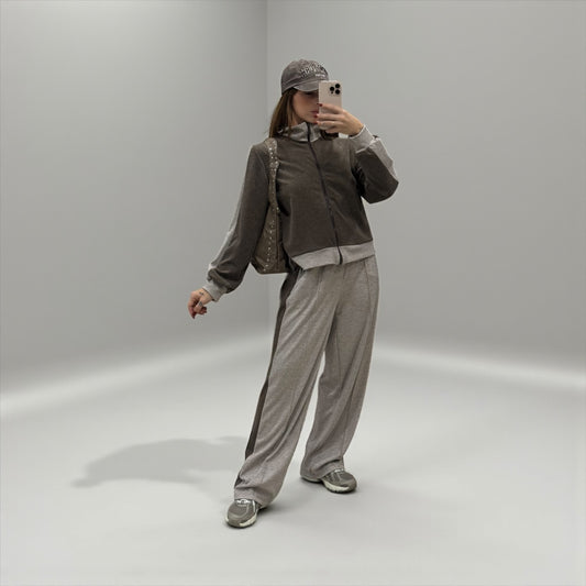 CHAQUETA DE CHANDAL BICOLOR