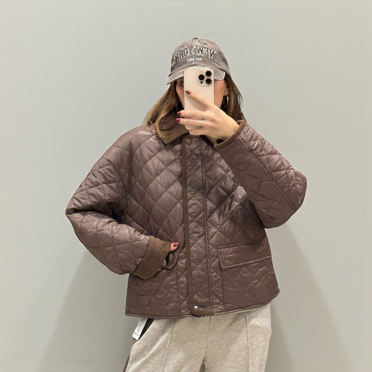 CHAQUETA ACOLCHADA DETALLE PANA