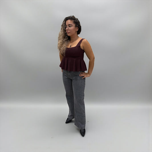 JEANS GRIS TACHUELAS