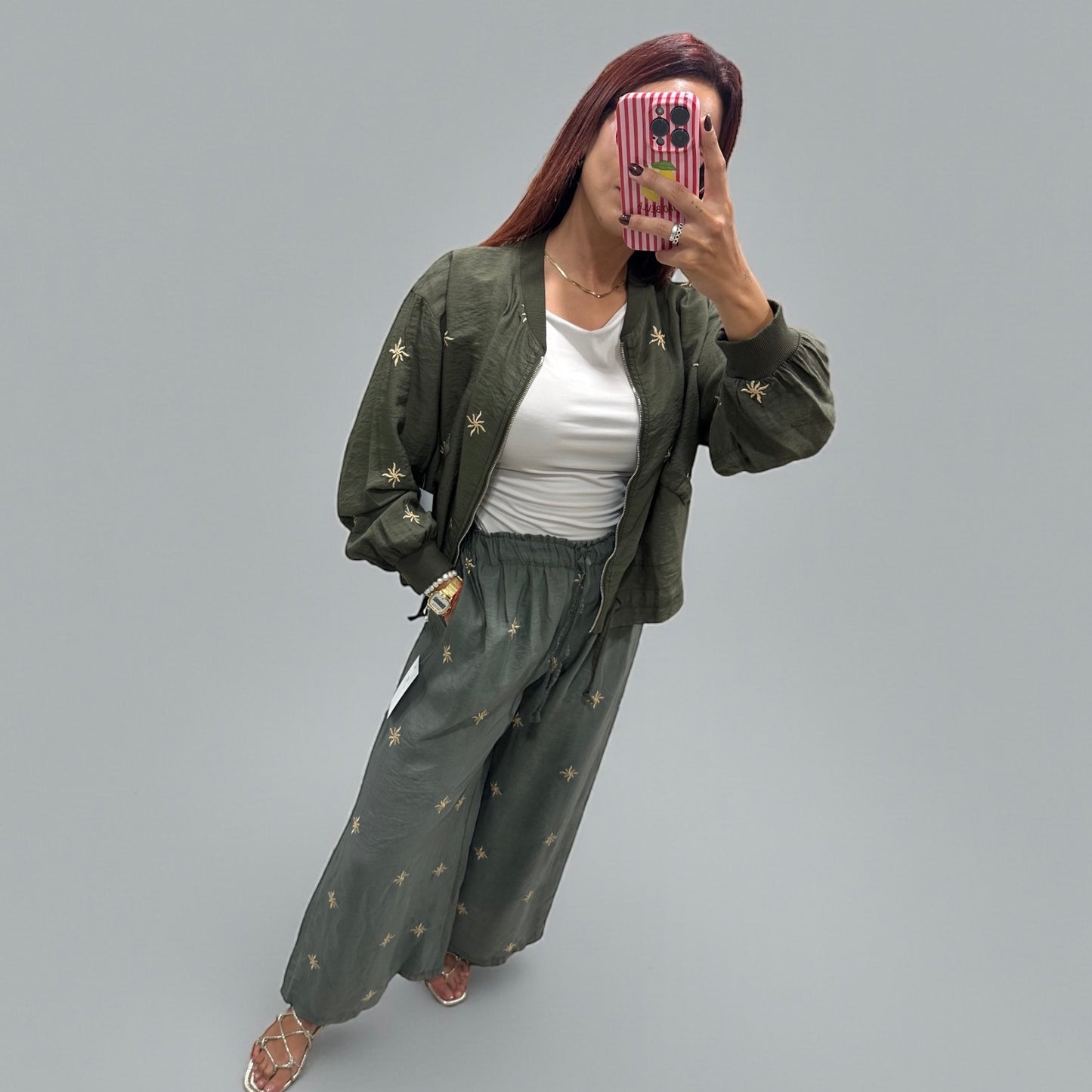 CHAQUETA FINA BRILLOS