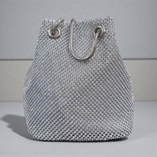 BOLSO BOMBONERA PLATEADO